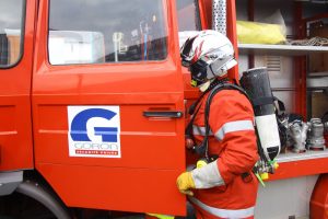 Agent incendie GORON camion intervention